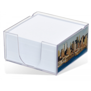 Promotrendz product Acrylo Memo Block with Paper Refill - Medium
